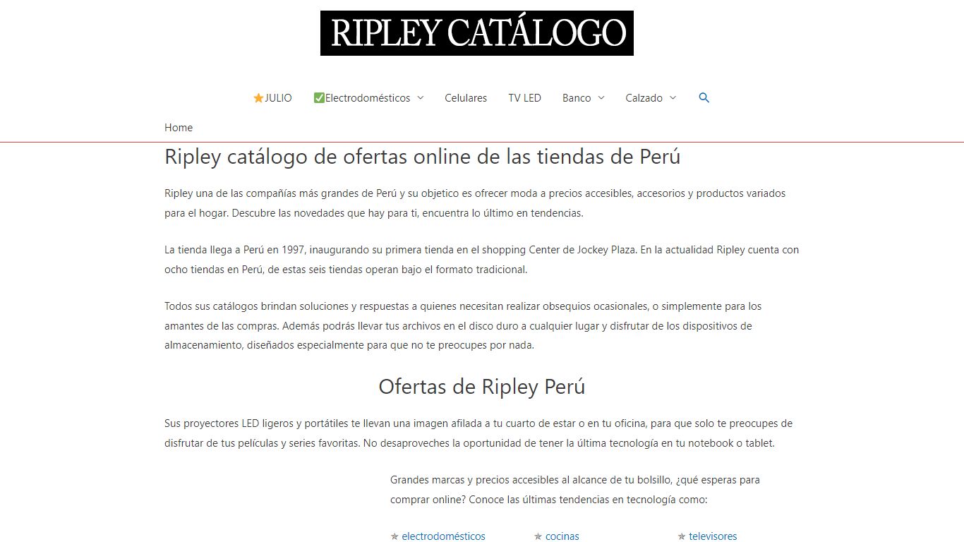RIPLEY catalogo online 2022 Ofertas y Promociones en Perú